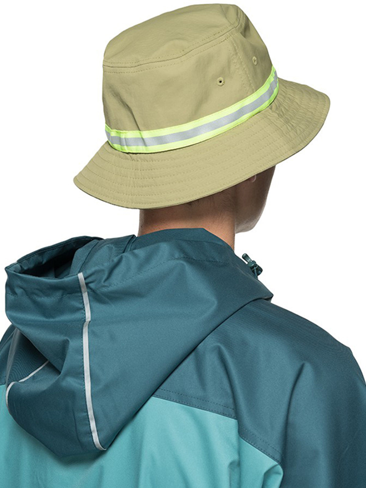 STUSSY REFLECTIVE TAPE BUCKETHAT