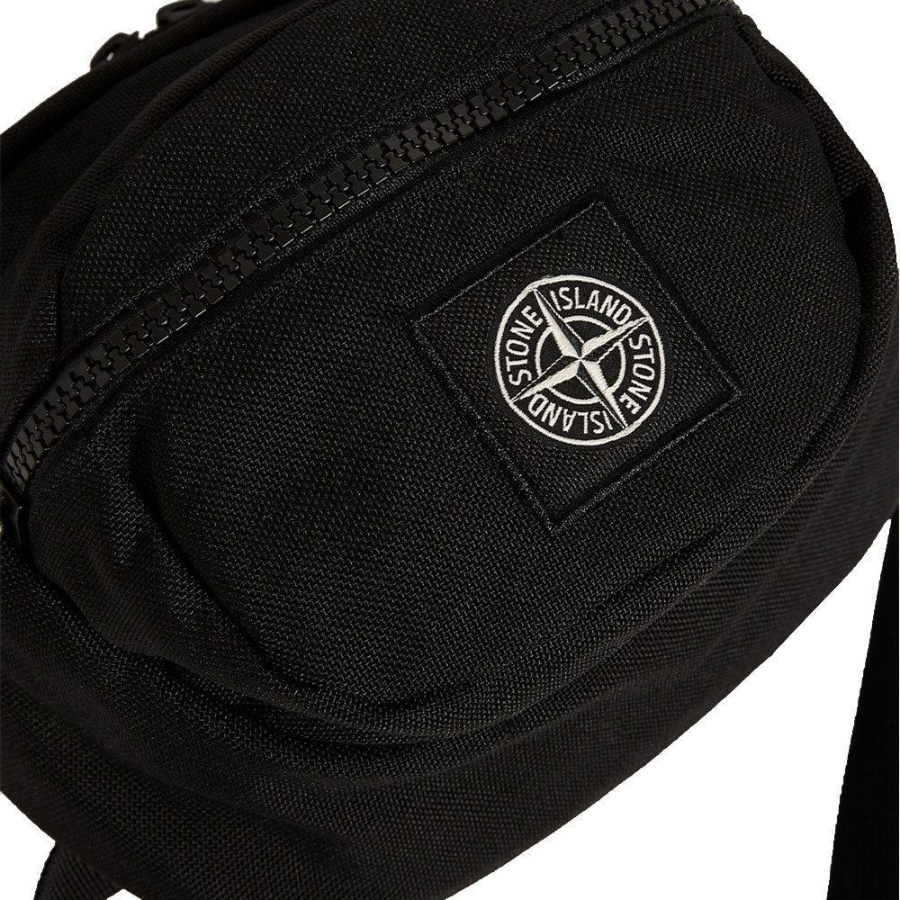 STONE ISLAND CROSS BODY BAG BLACK