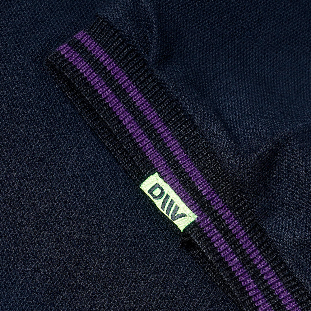 FERDY PURPLE BLACK POLOSHIRT