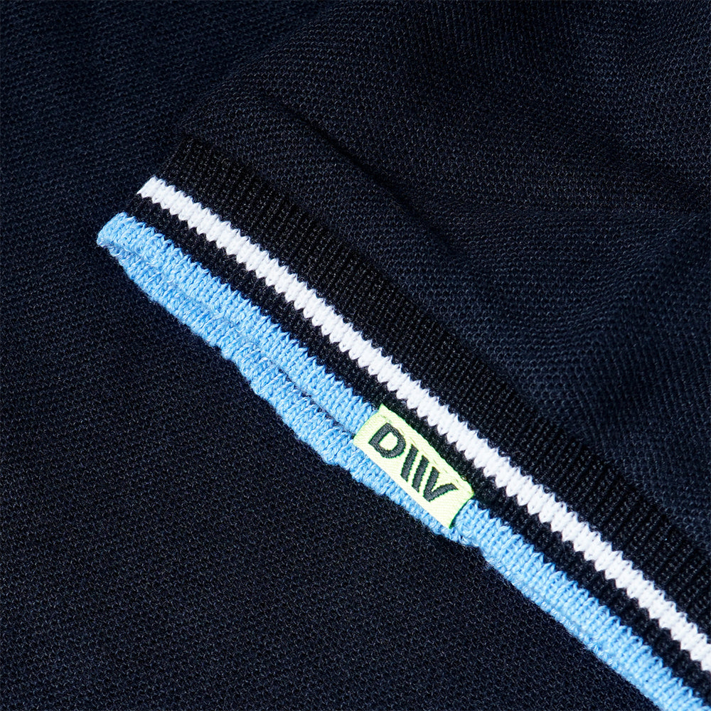 FERDY BLUE BLACK POLOSHIRT