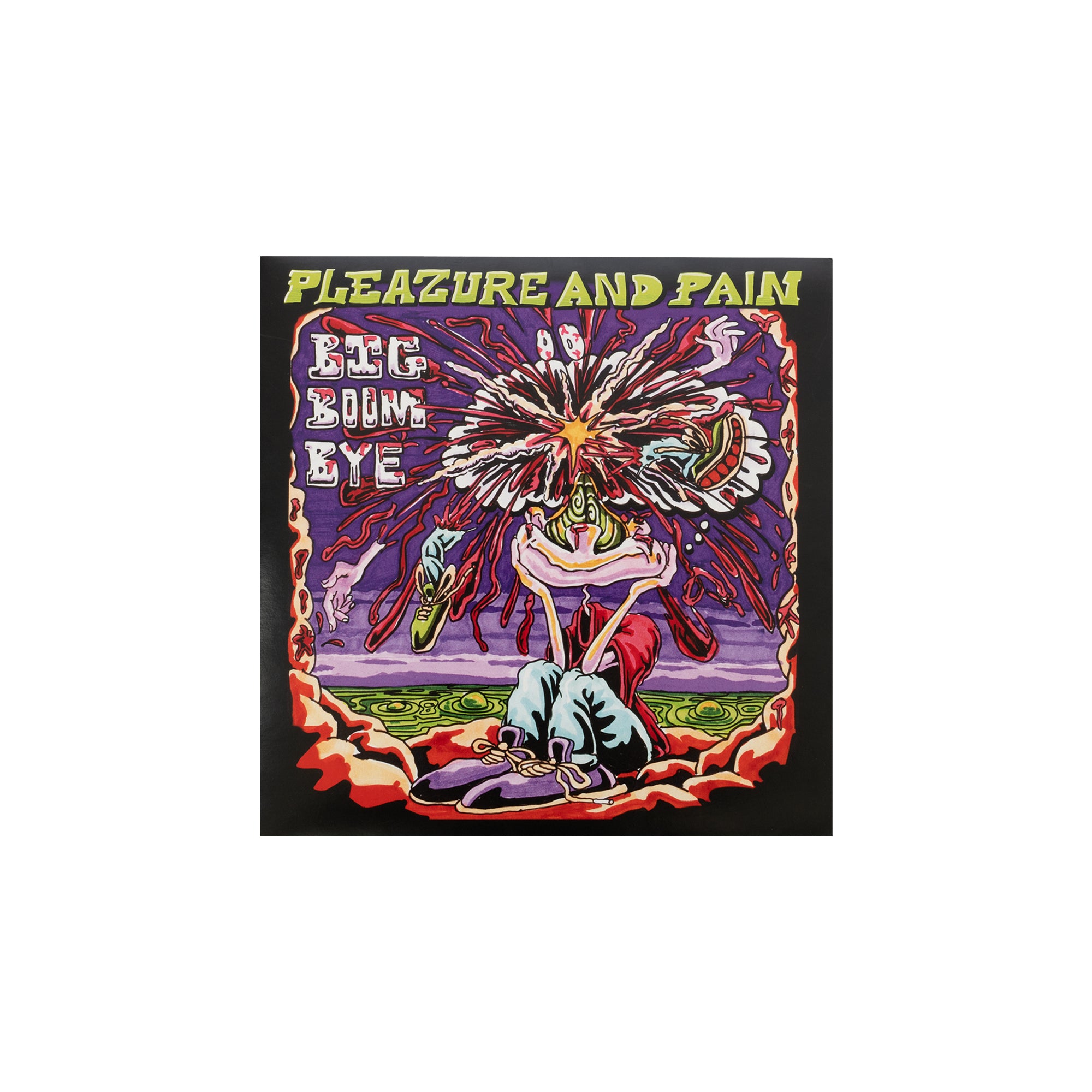 PLEAZURE AND PAIN - BIG BOOM BYE GREEN 7″ VINYL