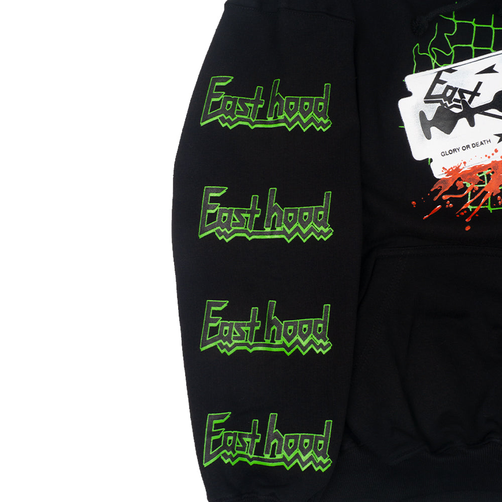 RAZOR HOOD BLACK PULLOVER