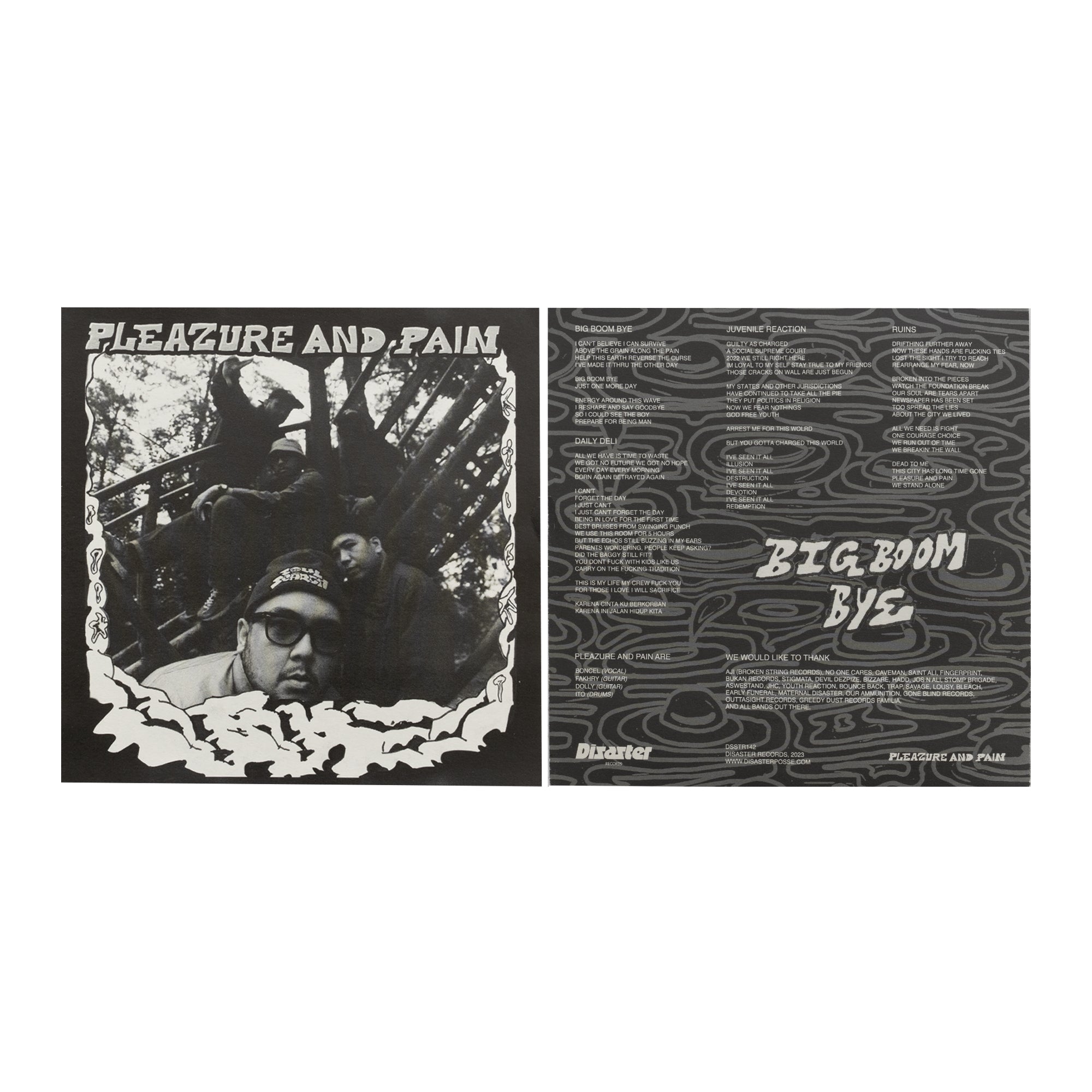 PLEAZURE AND PAIN - BIG BOOM BYE GREEN 7″ VINYL