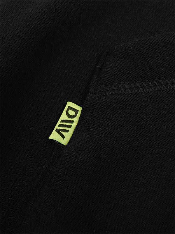 USING BLACK ZIP-HOOD