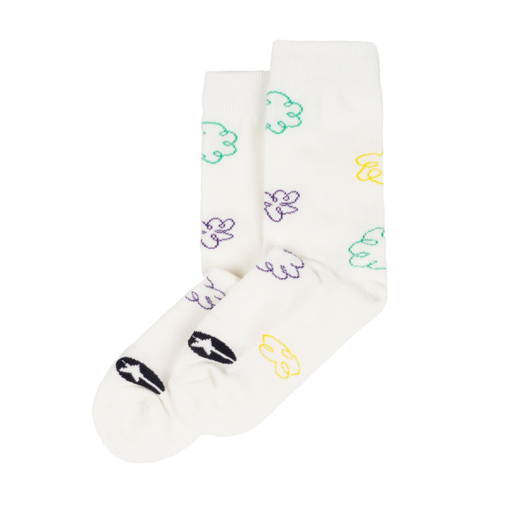 DRAWN WHITE SOCKS