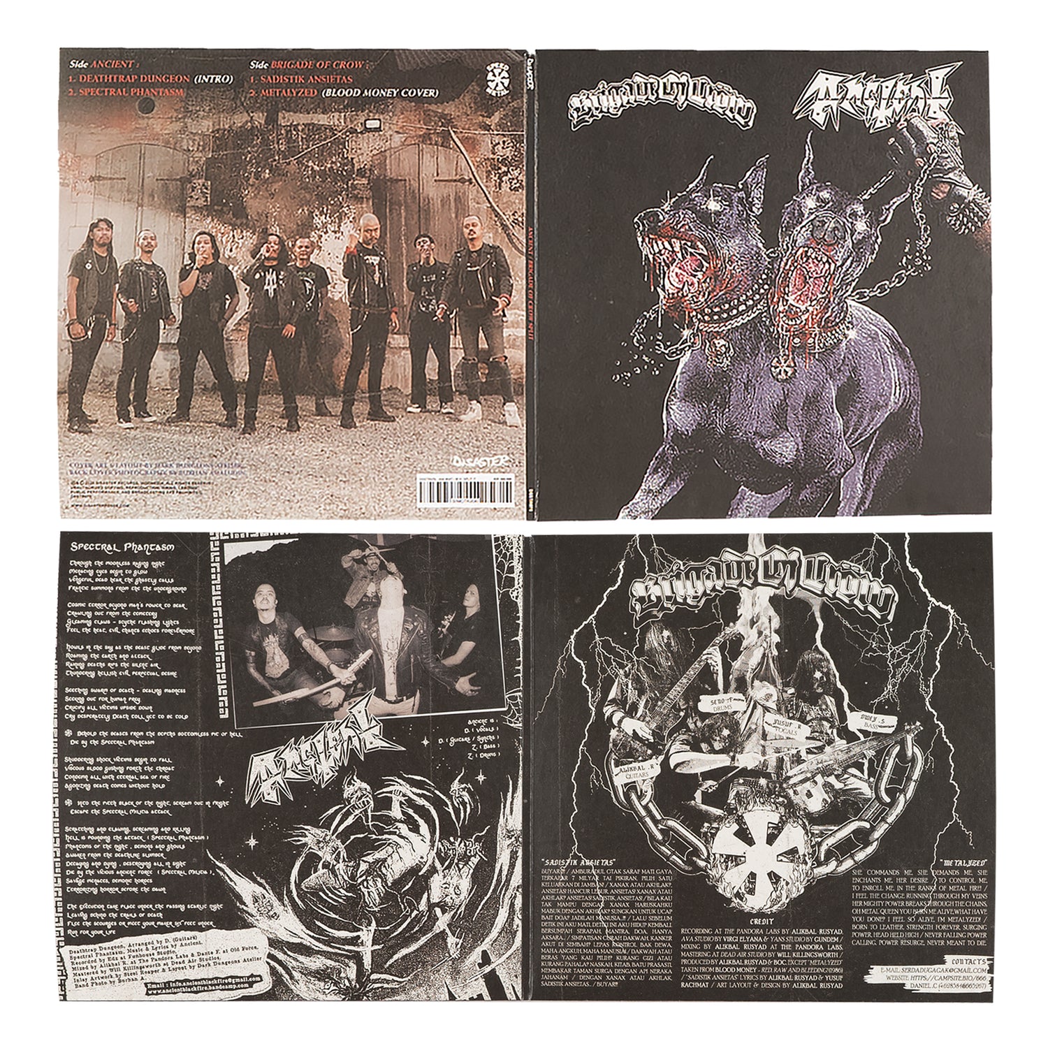 ANCIENT x BRIGADE OF CROW – SPLIT SINGLE 7" VINYL