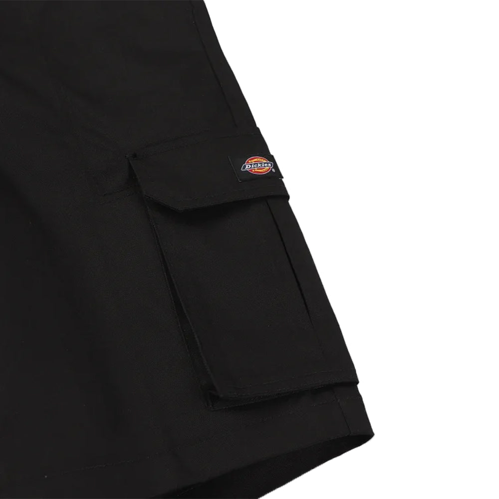 131 BLACK SLIM STRAIGHT CARGO SHORTPANTS