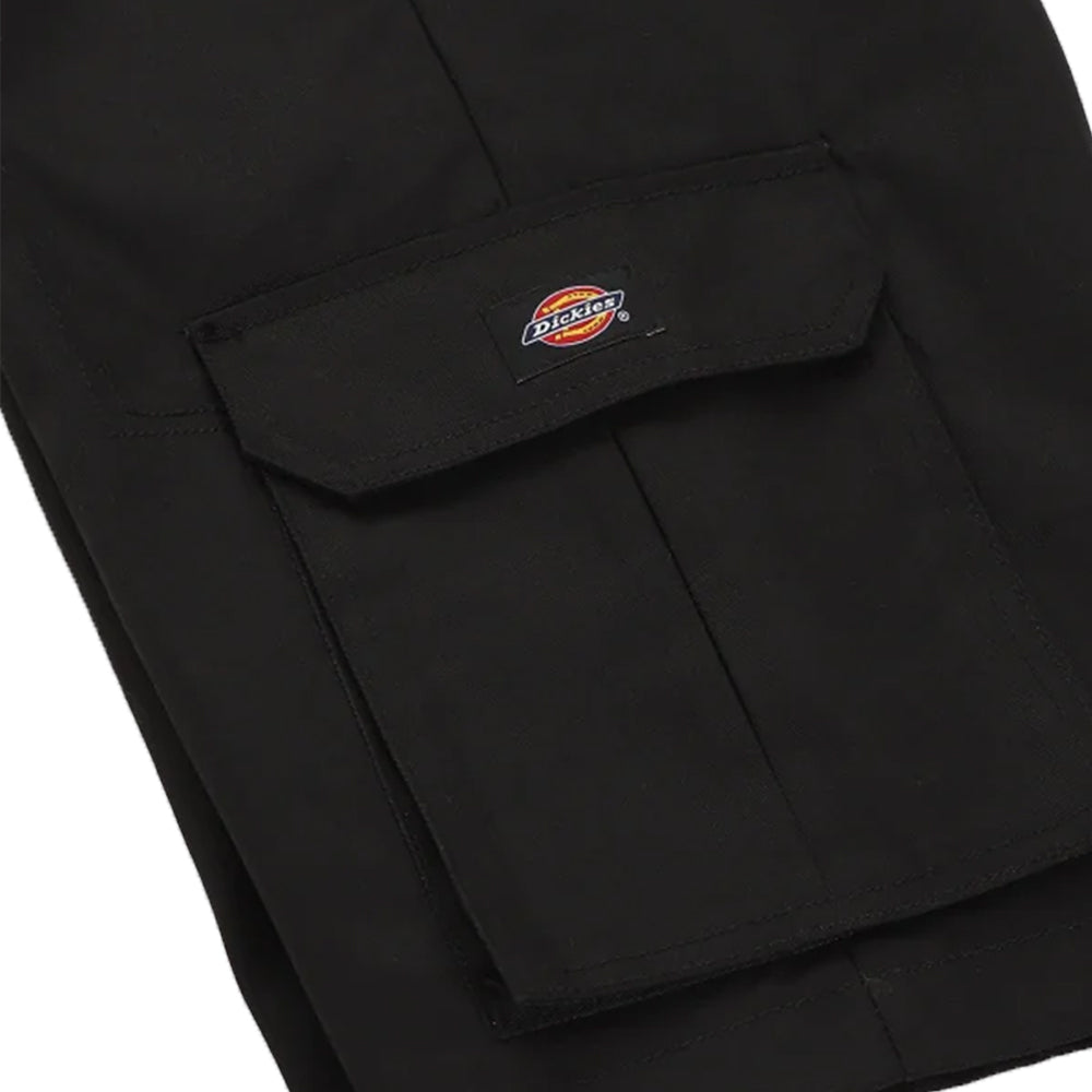 131 BLACK SLIM STRAIGHT CARGO SHORTPANTS
