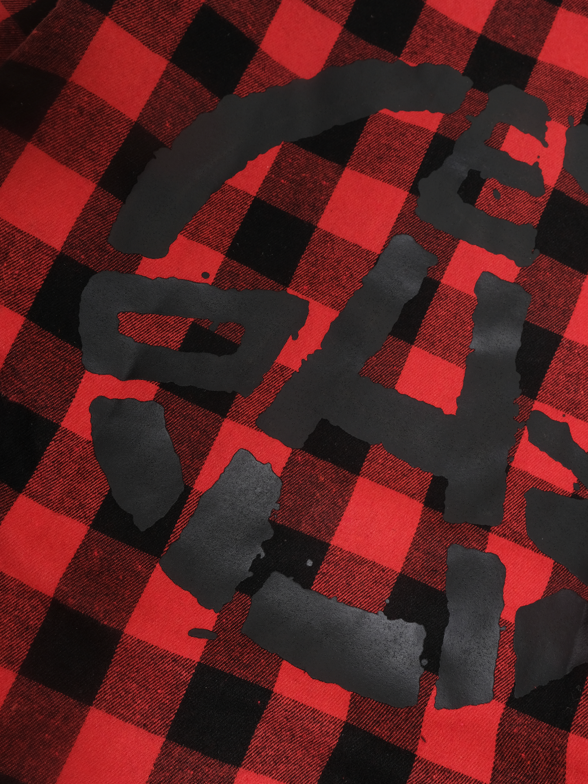 GZ BRUSH RED BLACK WORK SHIRT JACKET