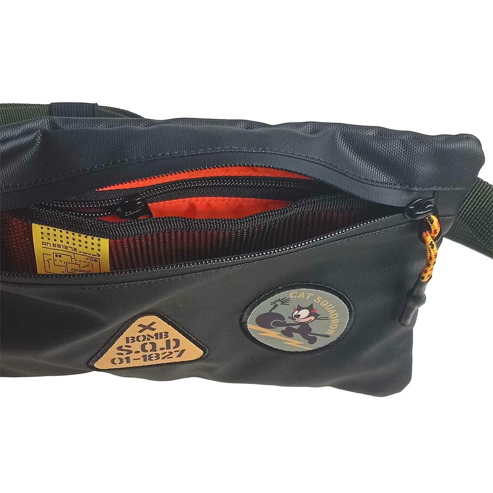 P-105 WB BOMBCAT PAC BLACK WAIST BAG
