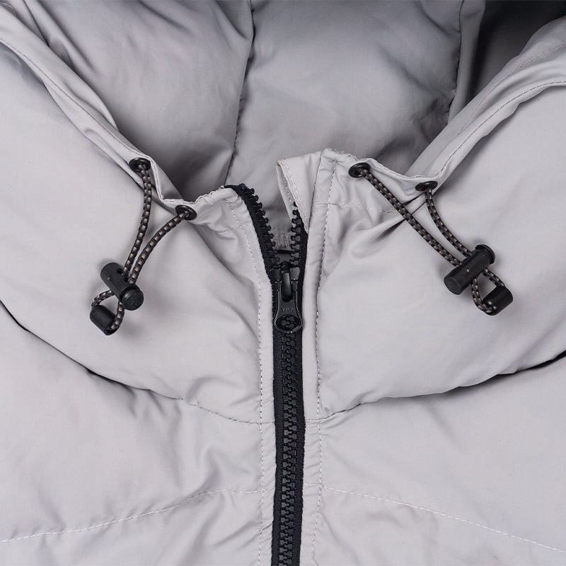 UNTIDY GREY PUFFER JACKET