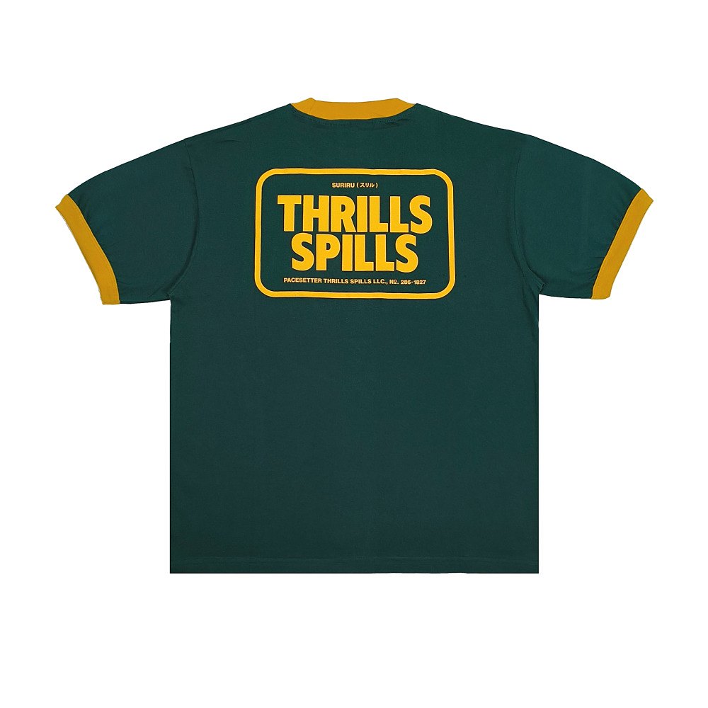 TS 24 SPILLS PAC DARK GREEN RINGER TEE