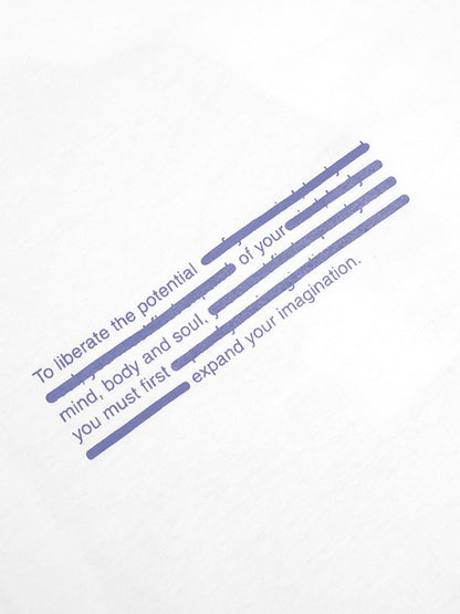 LIBERATE WHITE LONGSLEEVE