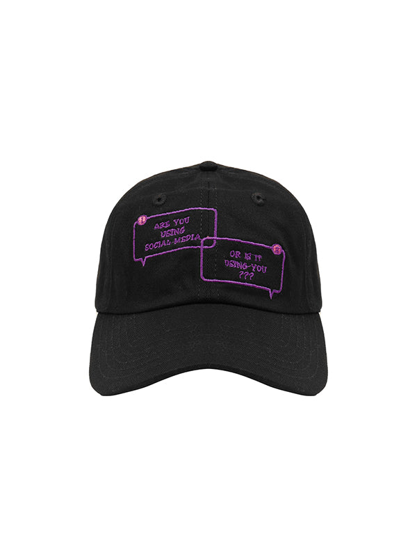 SOCIAL MEDIA BLACK POLO CAP