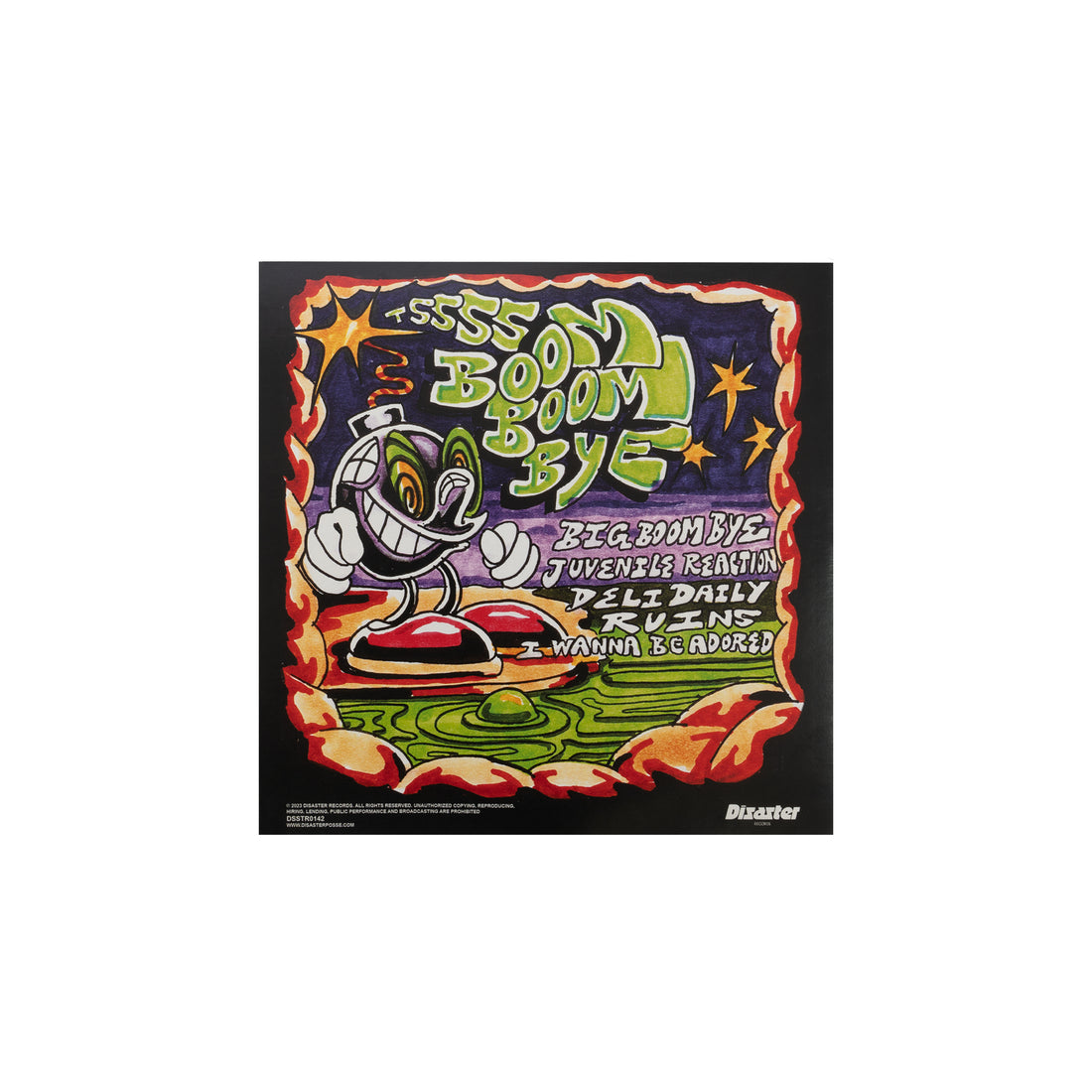 PLEAZURE AND PAIN - BIG BOOM BYE GREEN 7″ VINYL