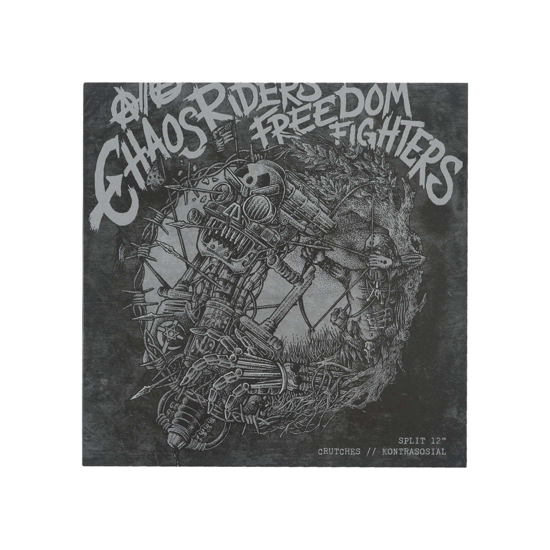 CRUTCHES x KONTRASOSIAL - CHAOS RIDERS FREEDOM FIGHTERS SPLIT LP 12" VINYL