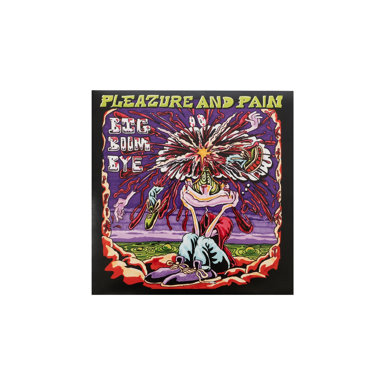 PLEAZURE AND PAIN - BIG BOOM BYE GREEN 7″ VINYL