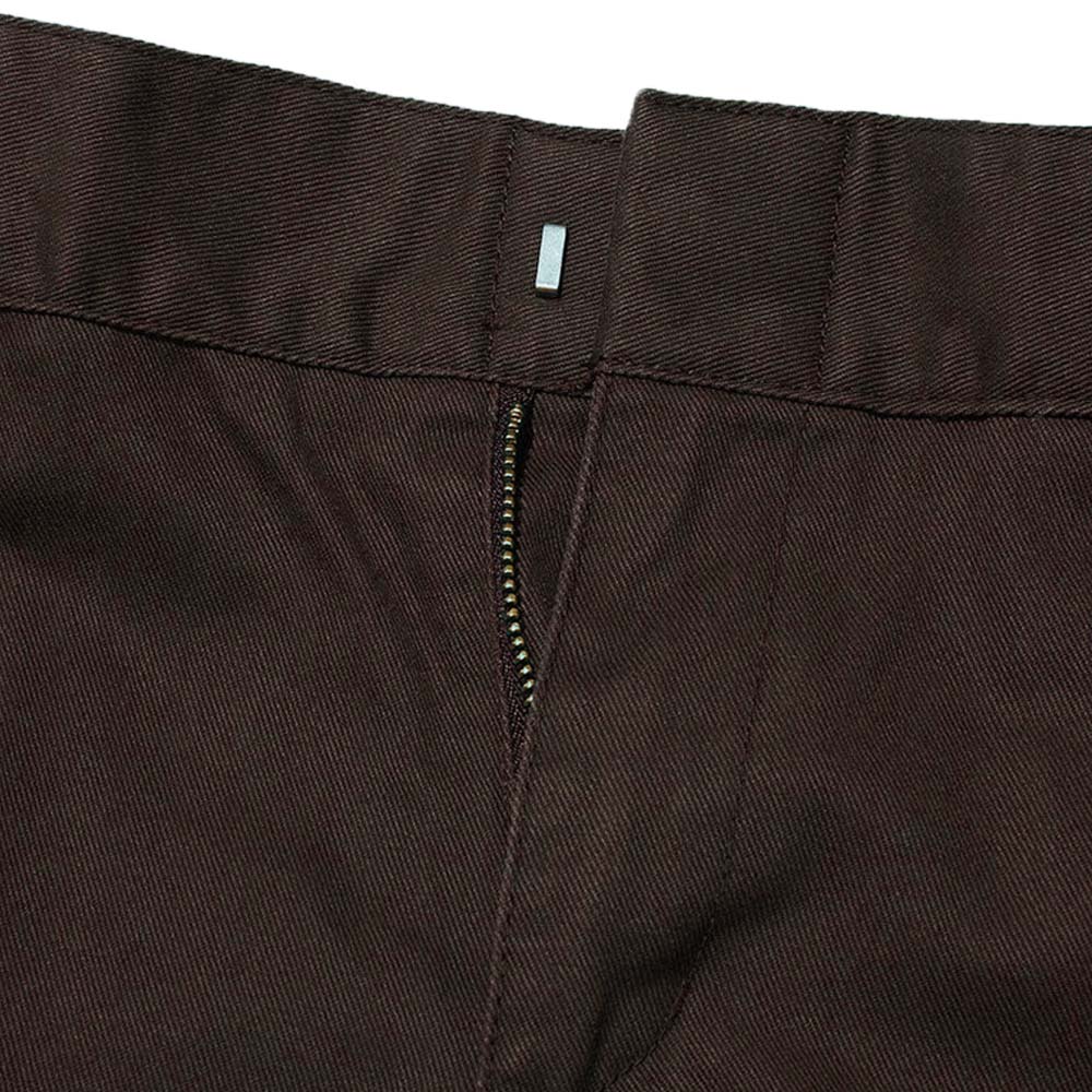 WE872 CHOCOLATE BROWN SLIM TAPERED PANTS