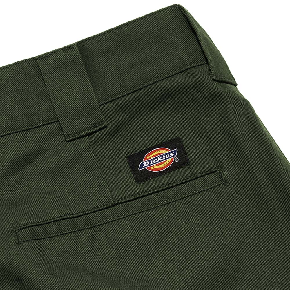 WE872 OLIVE GREEN SLIM TAPERED PANTS