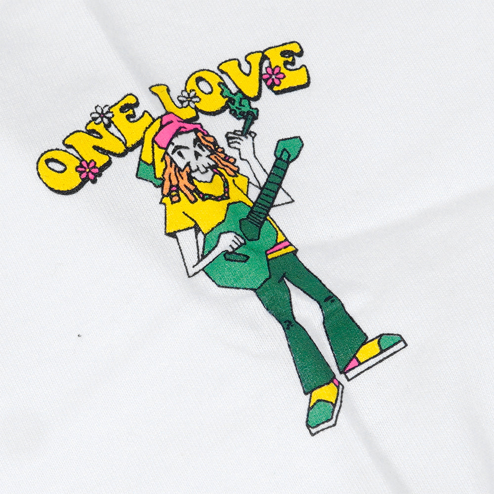 ONE LOVE WHITE RINGER TEE