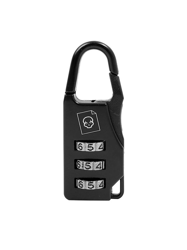 FLEUR BLACK CODE ZIPPER PADLOCK