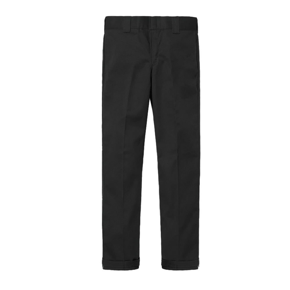 WE872 BLACK SLIM TAPERED PANTS