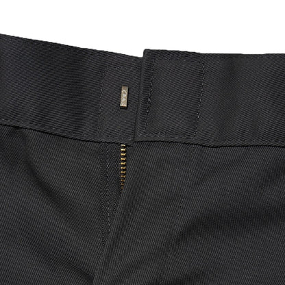 WE872 BLACK SLIM TAPERED PANTS