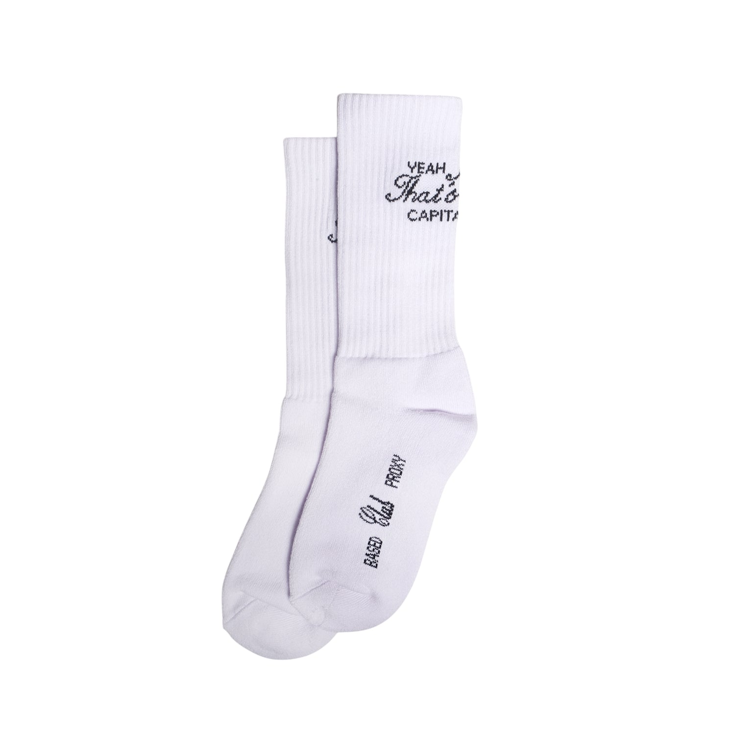 I KNOW SOCKS WHITE