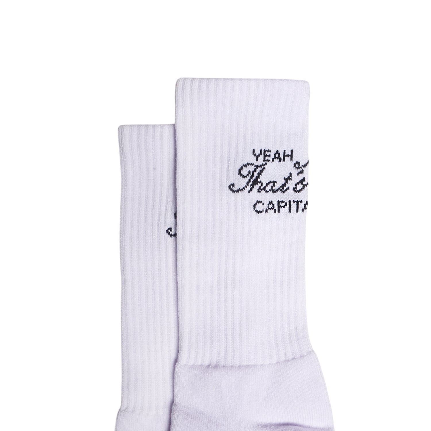I KNOW SOCKS WHITE