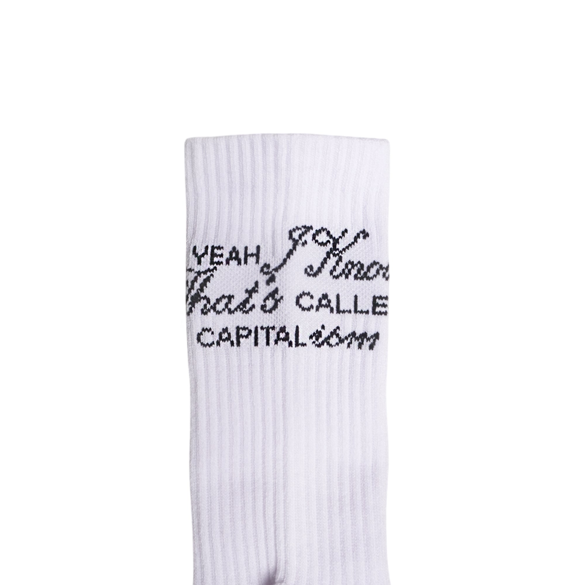 I KNOW SOCKS WHITE