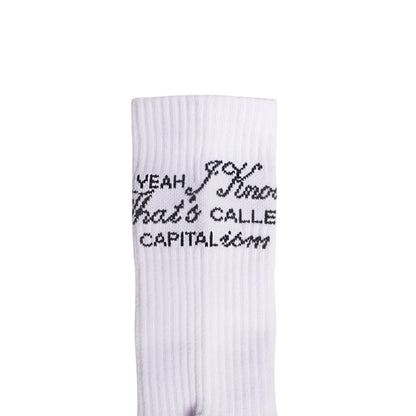 I KNOW SOCKS WHITE