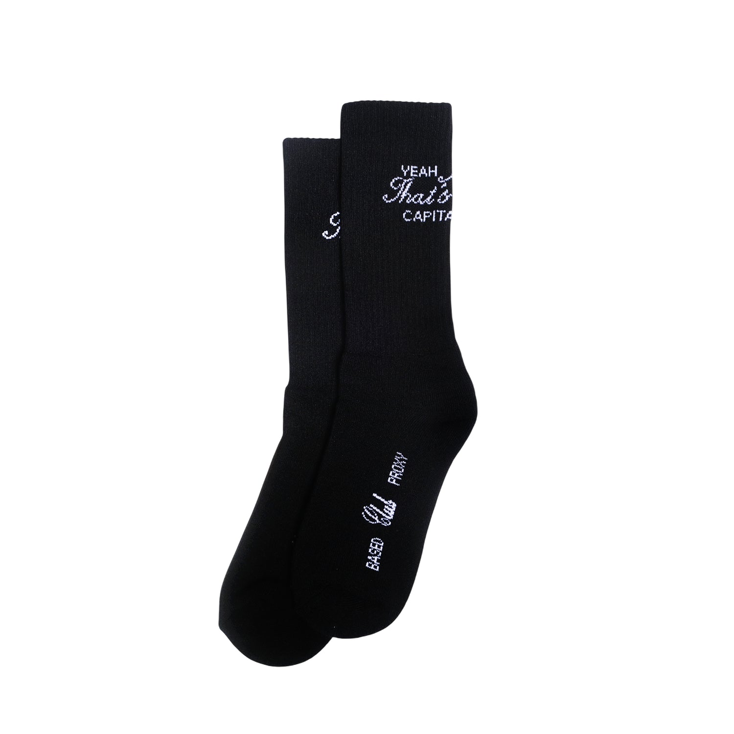 I KNOW SOCKS BLACK