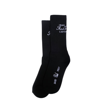 I KNOW SOCKS BLACK