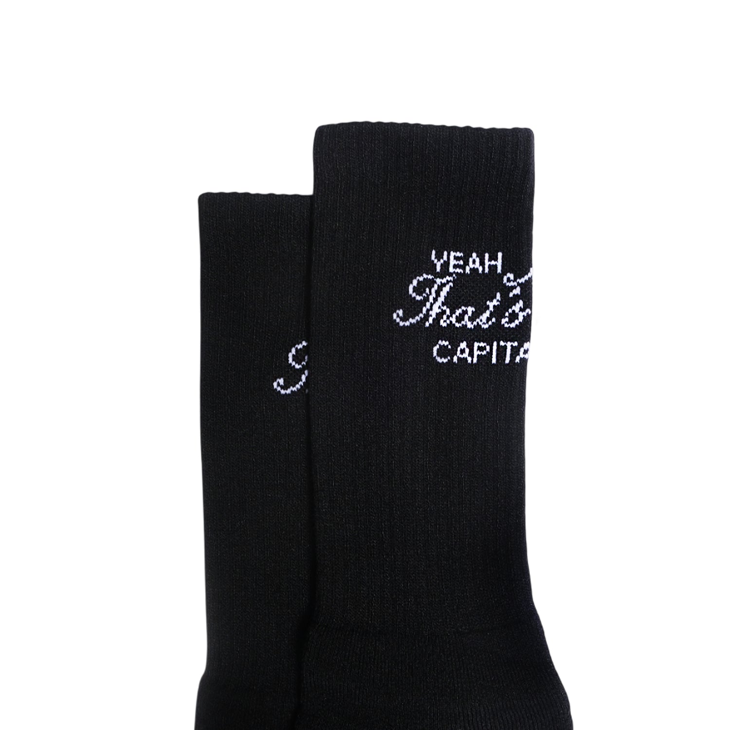 I KNOW SOCKS BLACK