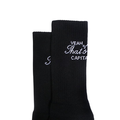 I KNOW SOCKS BLACK