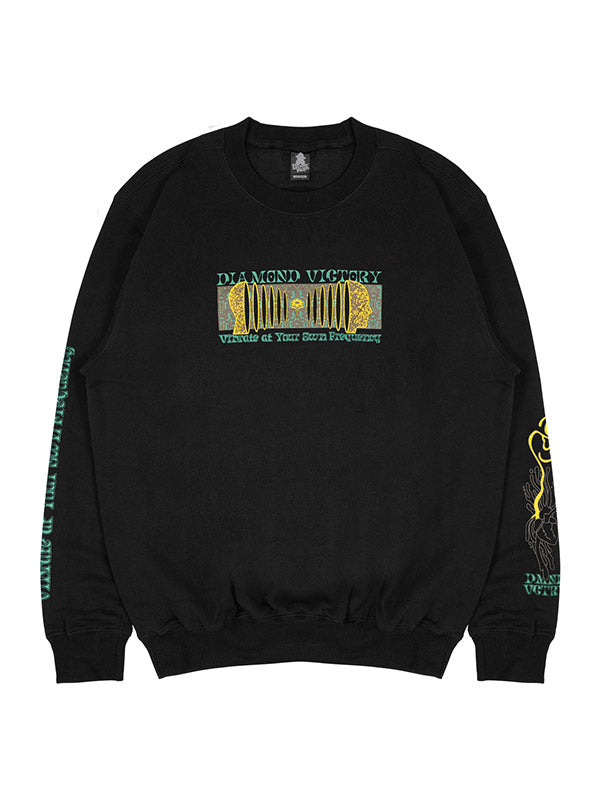FREQUENCY BLACK CREWNECK