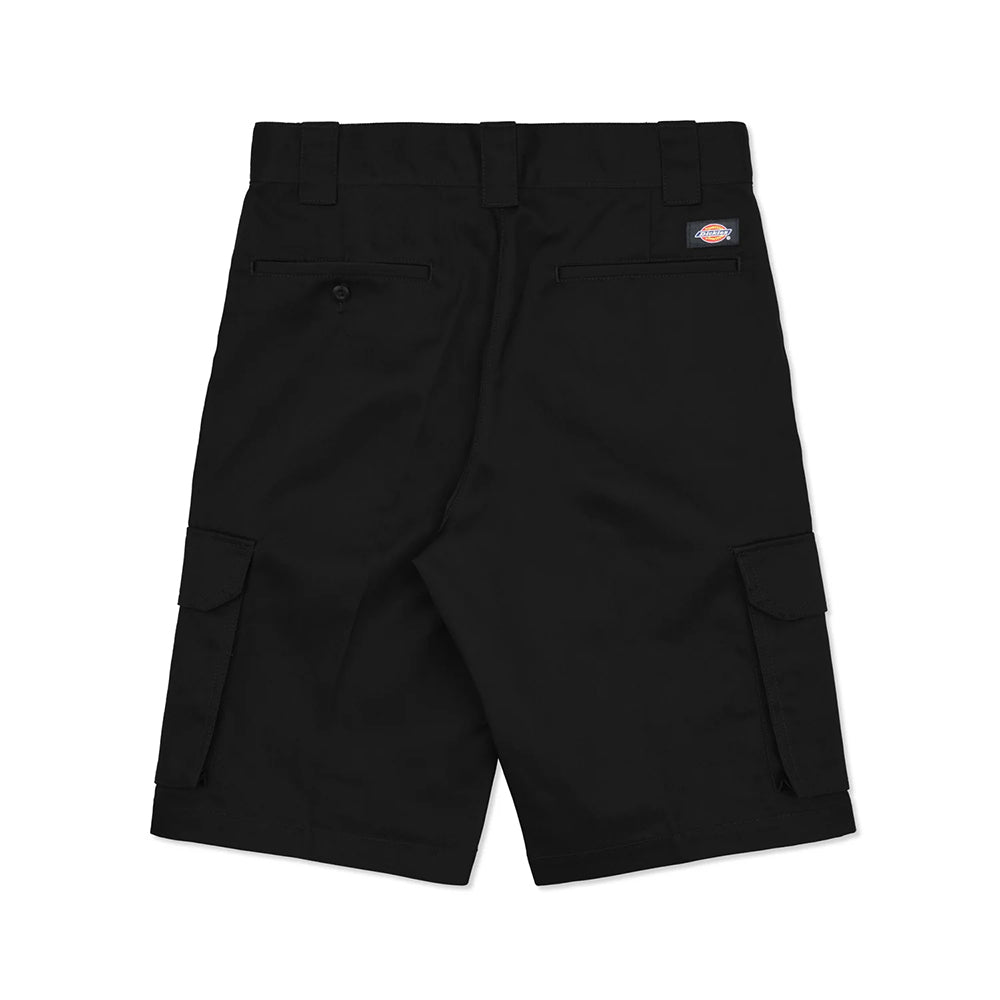 131 BLACK SLIM STRAIGHT CARGO SHORTPANTS
