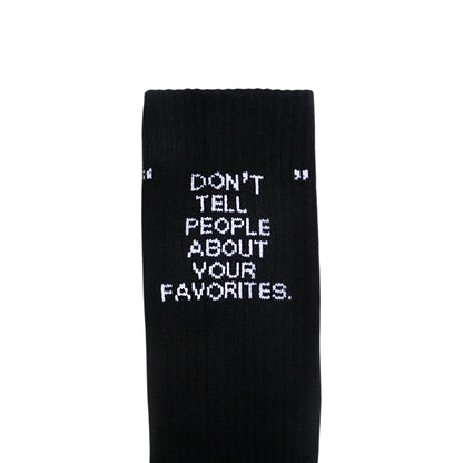 FAVORITES SOCKS BLACK