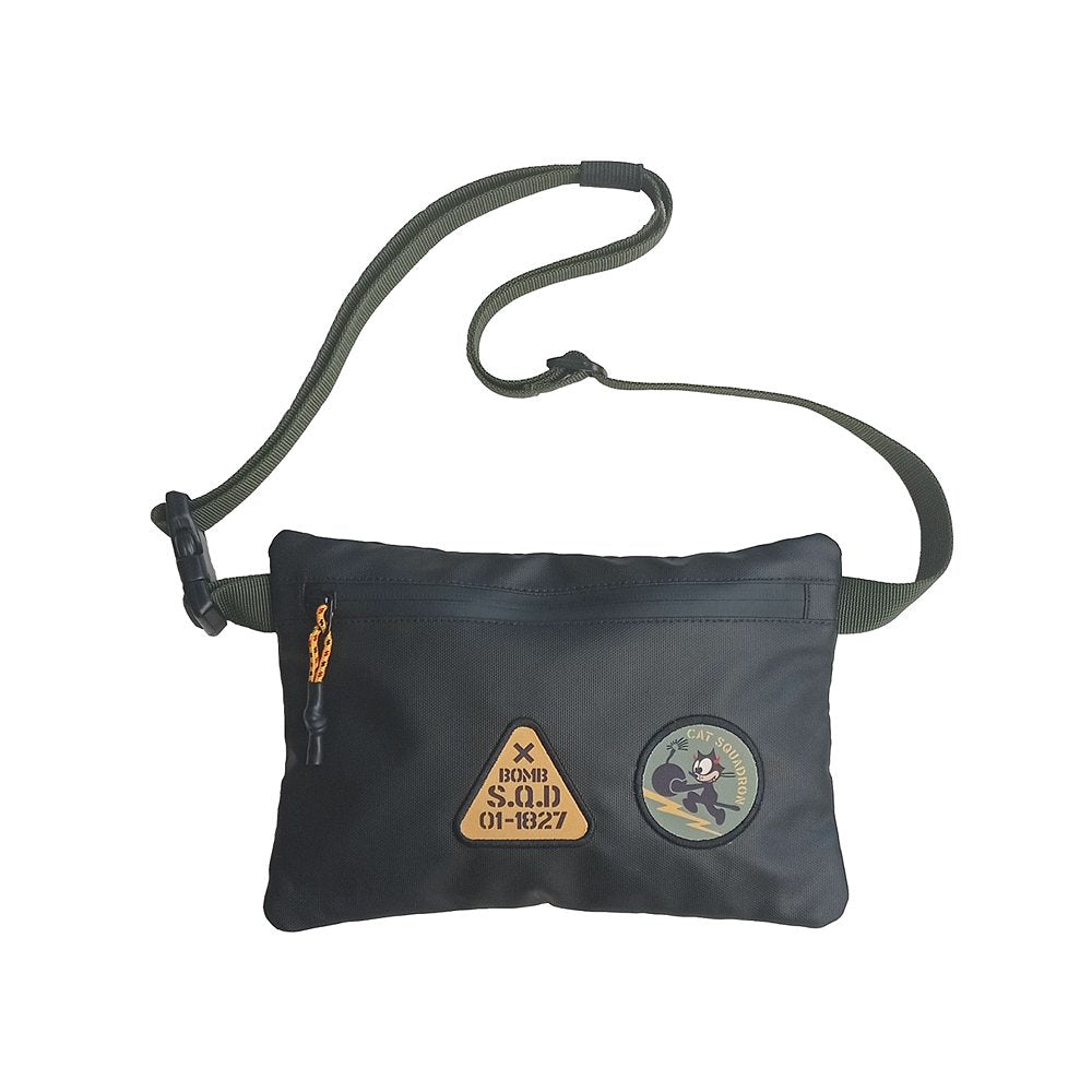 P-105 WB BOMBCAT PAC BLACK WAIST BAG