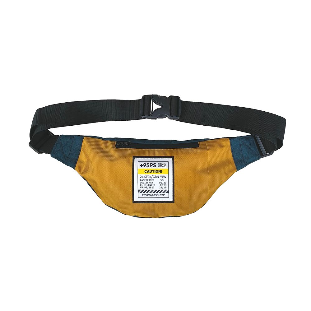 P-95 WB GL CAUTION PAC DARK GREEN YELLOW WAIST BAG