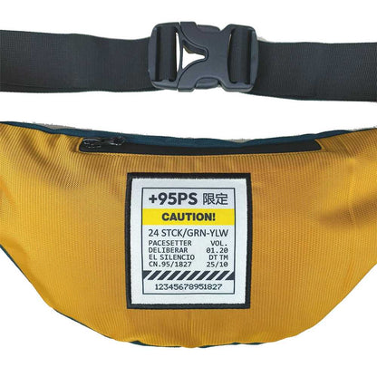 P-95 WB GL CAUTION PAC DARK GREEN YELLOW WAIST BAG