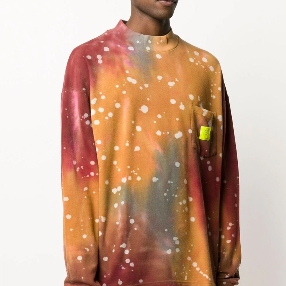 BRAIN DEAD PIQUE MOCK NECK LS