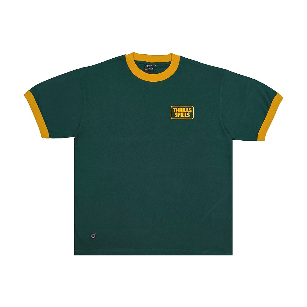 TS 24 SPILLS PAC DARK GREEN RINGER TEE