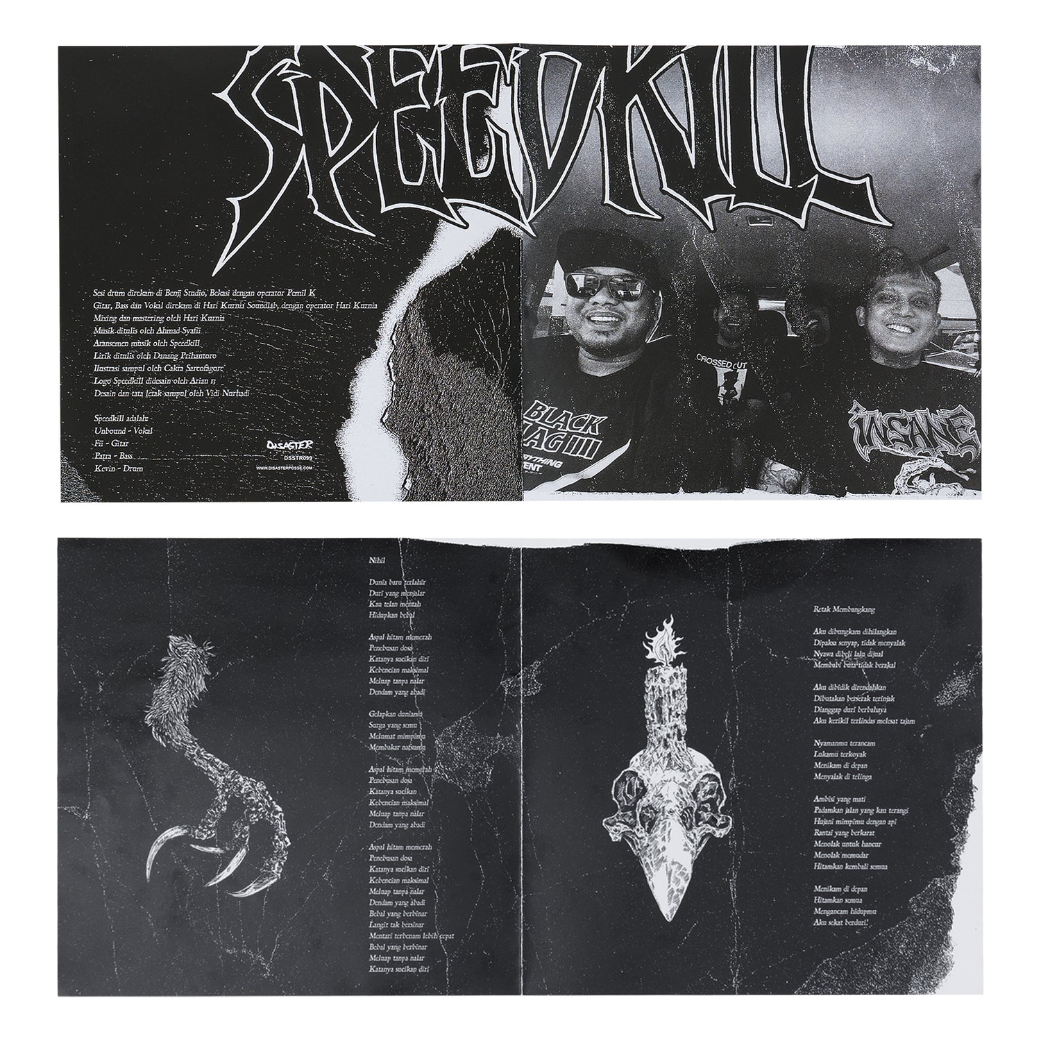 SPEEDKILL - NIHIL / RETAK MEMBANGKANG 7&quot; VINYL